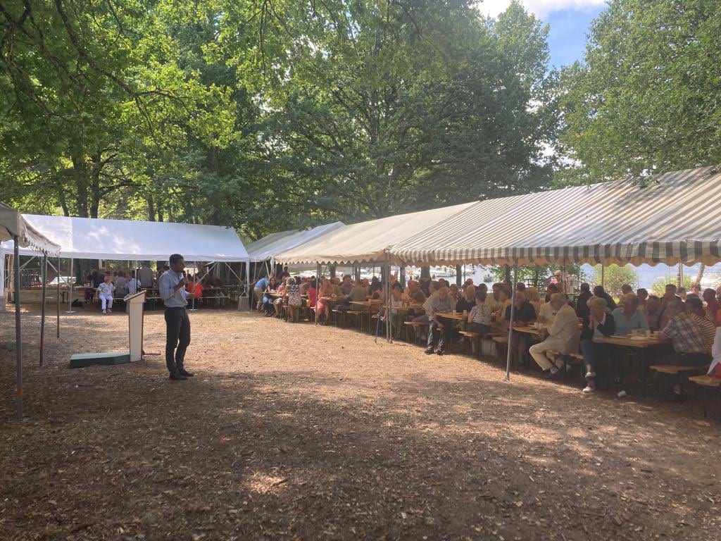 David Lisnard à la réunion publique de Guillaume Guérin à Beaumont-du-Lac