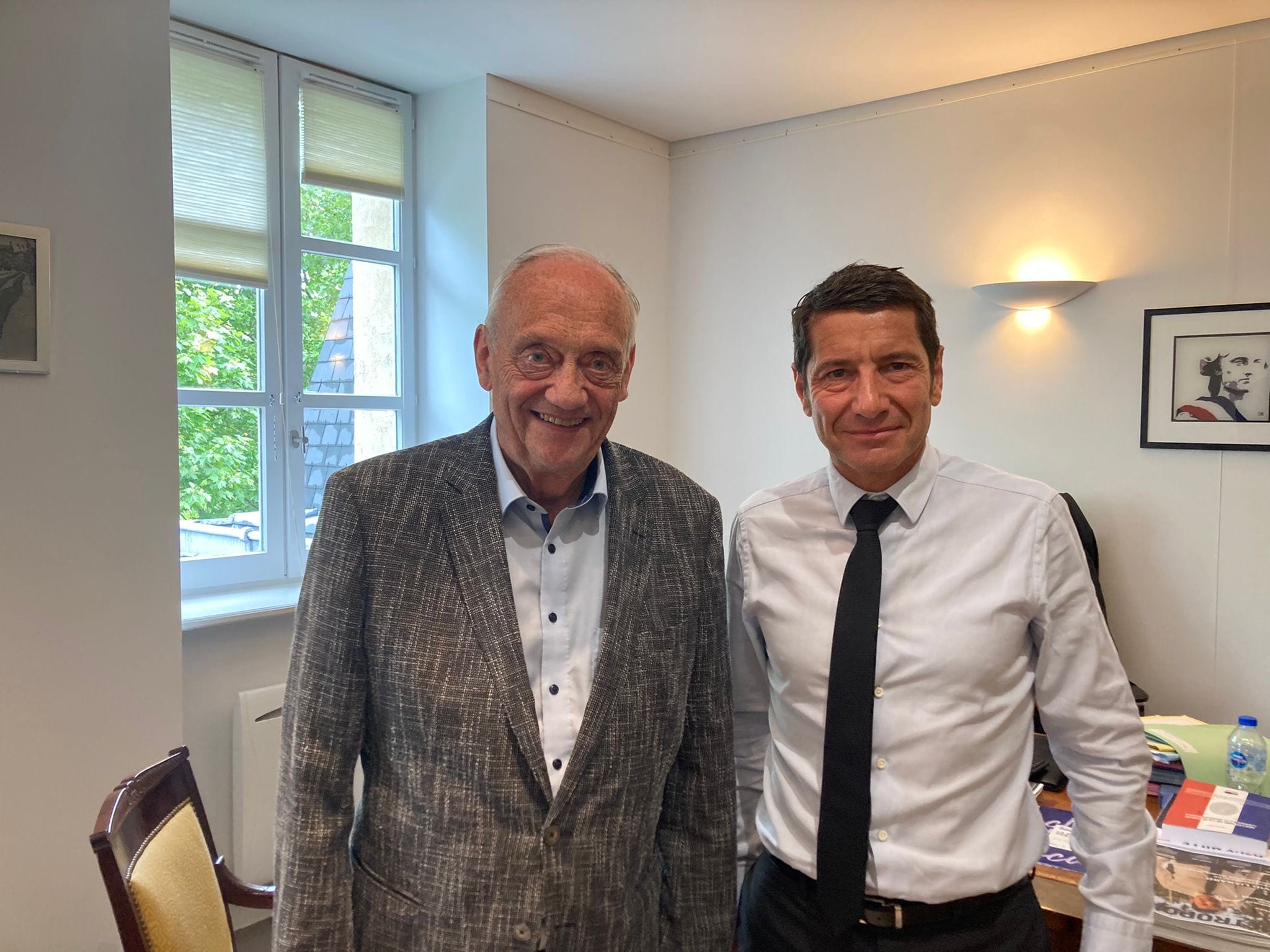 ZAN : David Lisnard rencontre Michel Heinrich, maire d'Epinal, et la présidente de la FédéScot