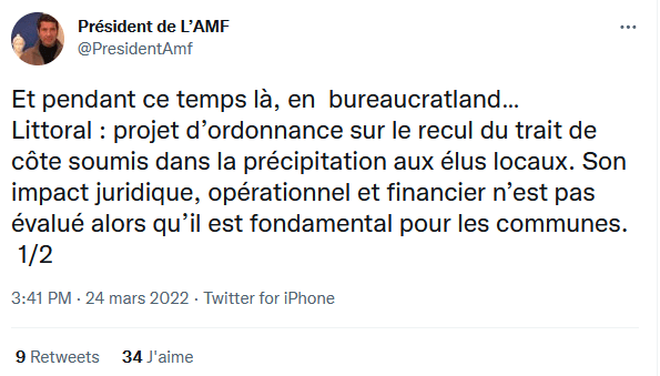 Recul du trait de côte : David Lisnard dénonce un texte inabouti