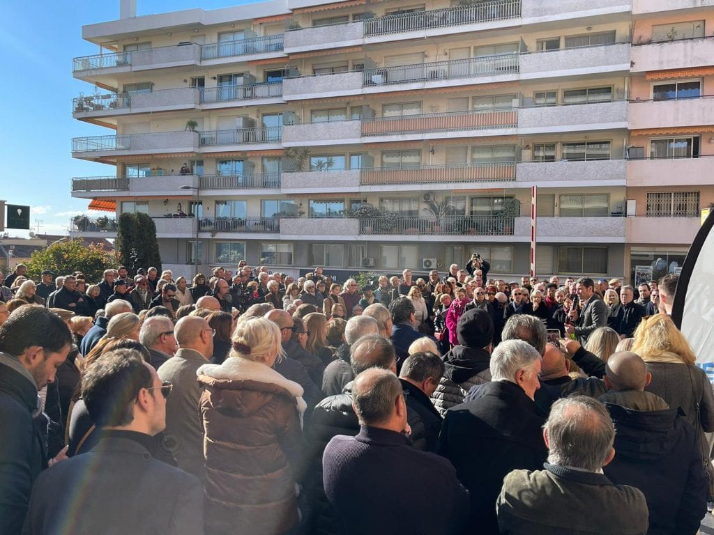 David Lisnard a présenté ses voeux aux adhérents de Nouvelle Énergie, devant la permanence historique du parti, à Cannes — illustration 1