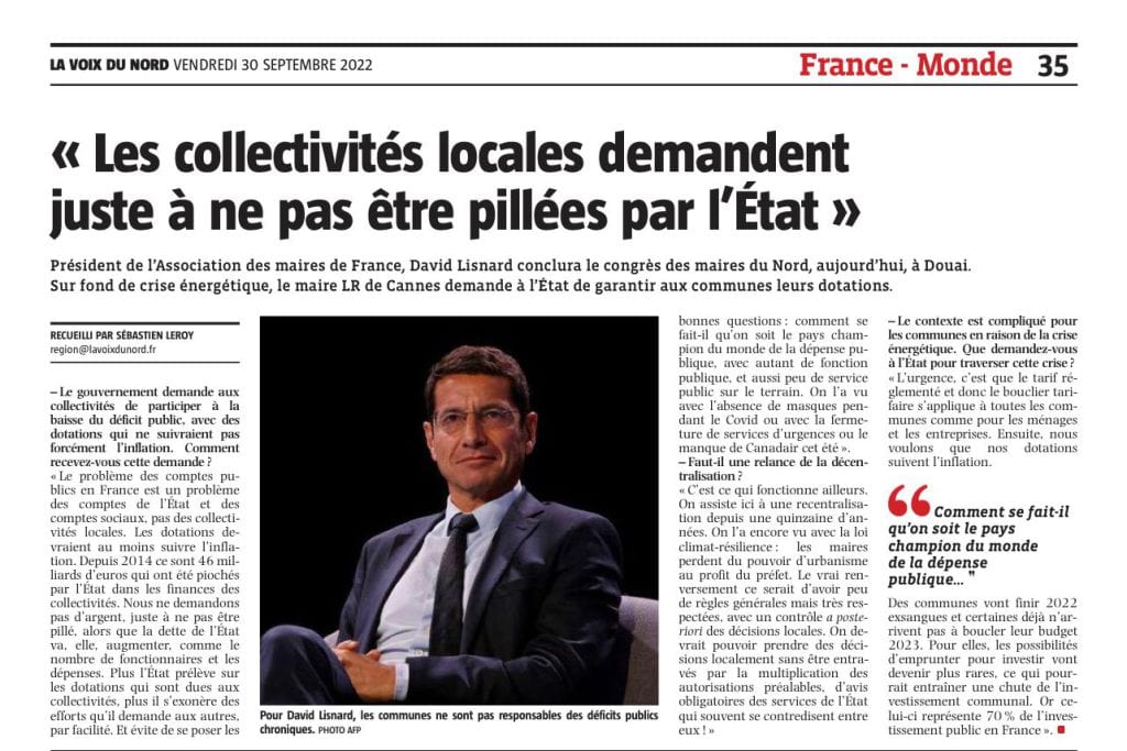 "Les collectivités locales demandent juste à ne pas être pillées par l'Etat" — illustration 1