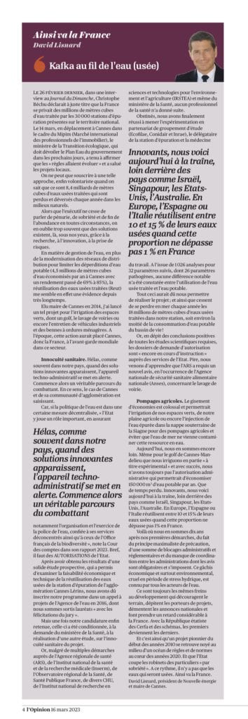 David Lisnard présente le Programme Eau de l'Agglo Cannes Lérins, anticipé depuis plus de 20 ans — illustration 1