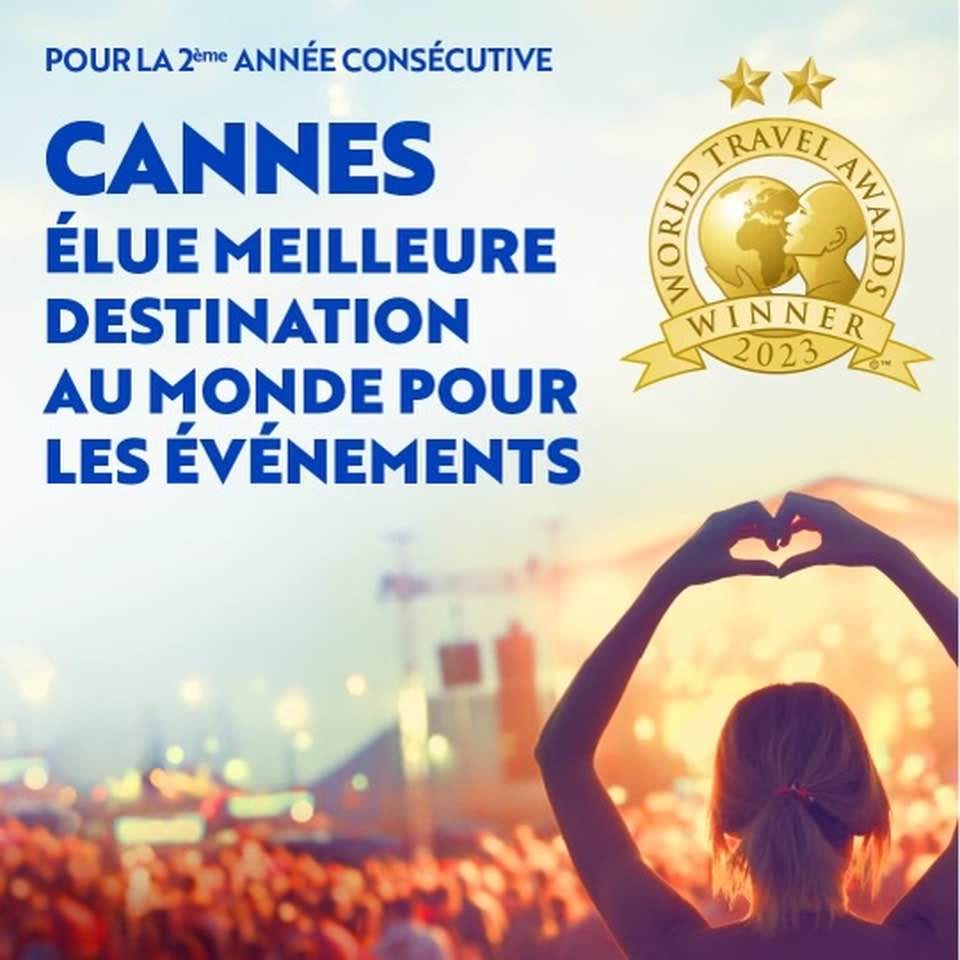 Cannes élue meilleure destination du monde pour la 2ème fois consécutive aux "Oscars du tourisme" !