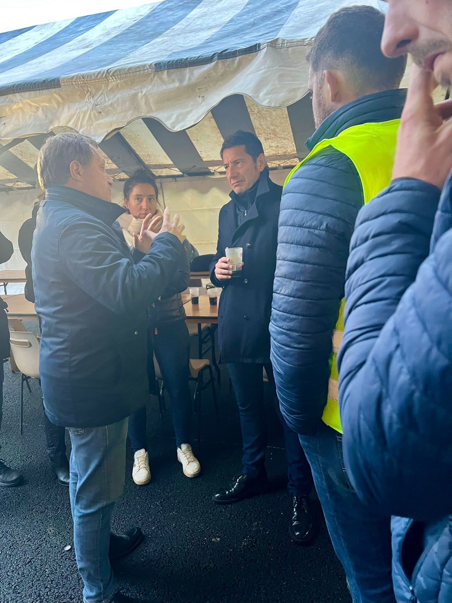 David Lisnard auprès des agriculteurs