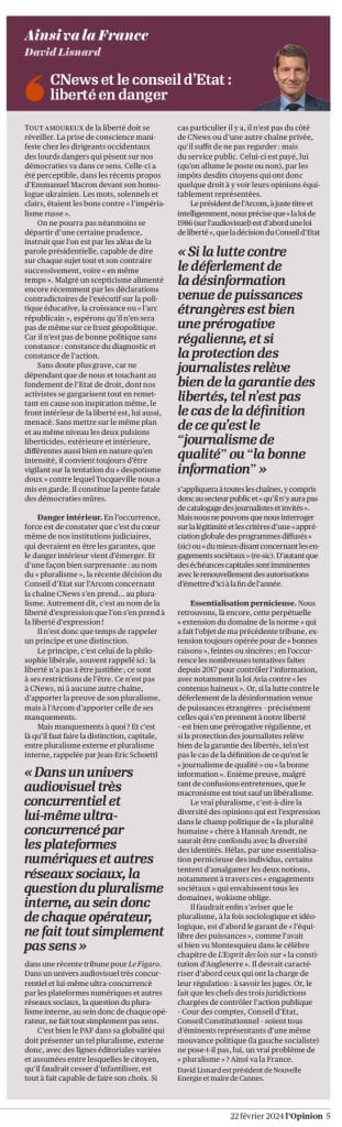 CNews et le conseil d’État : liberté en danger — illustration 1