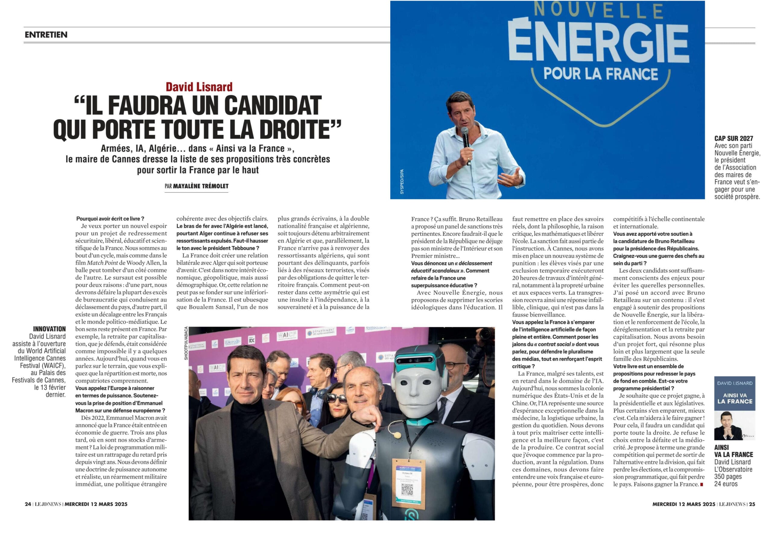 David Lisnard : « Il faudra un candidat qui porte toute la droite » — illustration 1