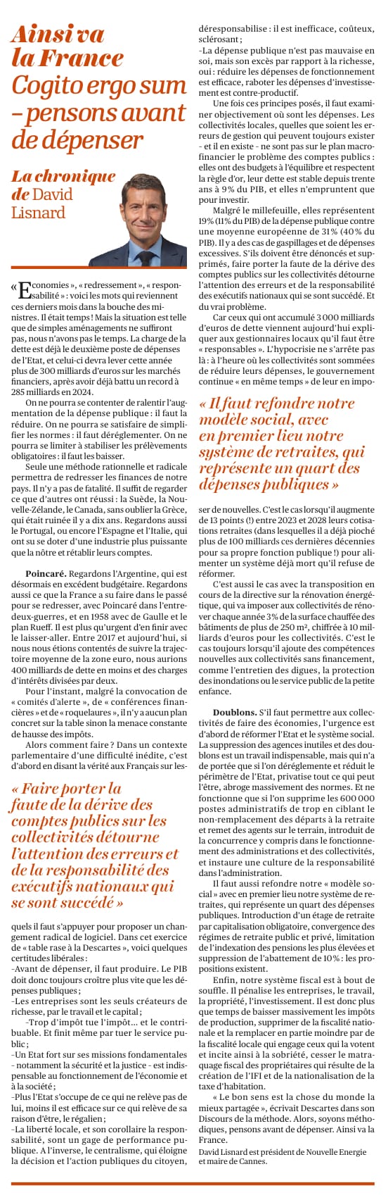 Cogito ergo sum – pensons avant de dépenser — illustration 1