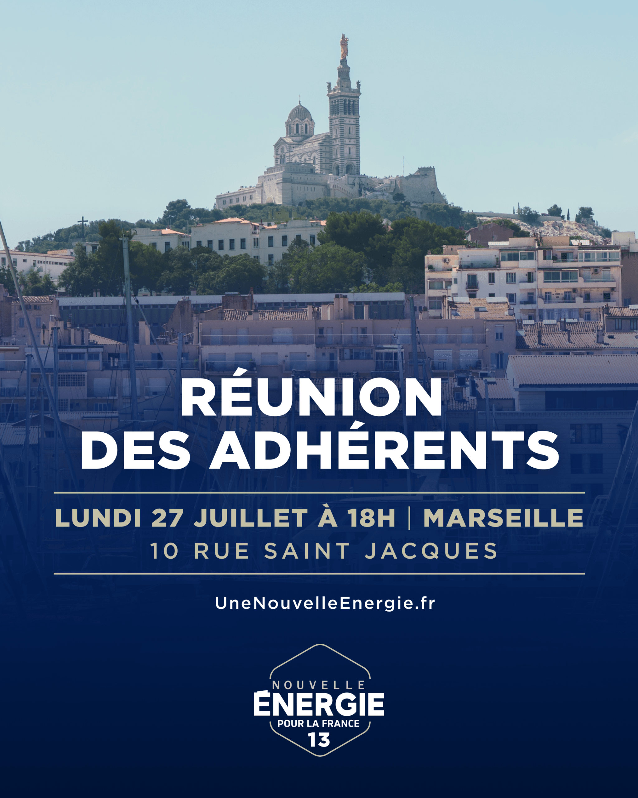 Illustration de l’événement : Réunion des adhérents Nouvelle Énergie Marseille
