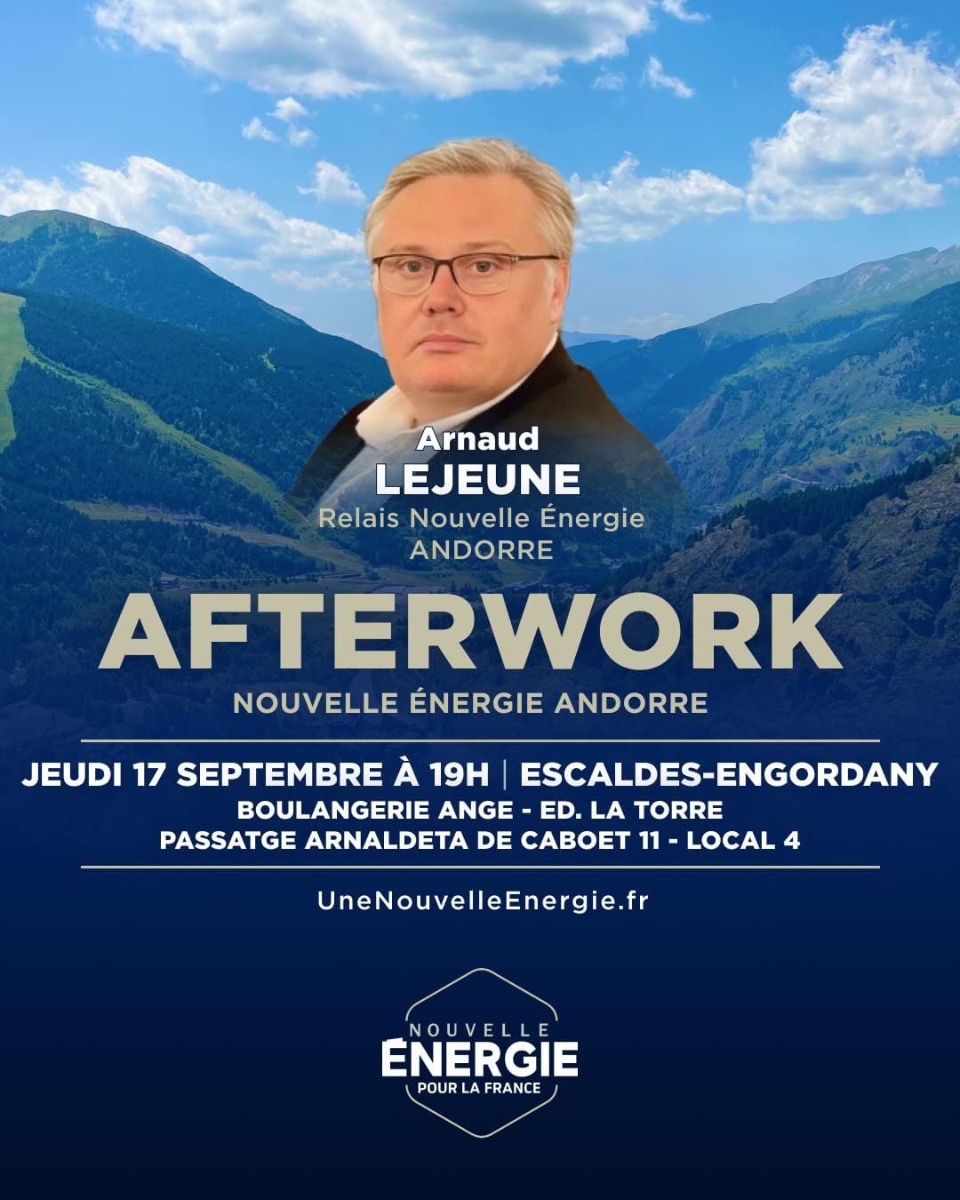 Illustration de l’événement : AFTERWORK NOUVELLE ÉNERGIE ANDORRE