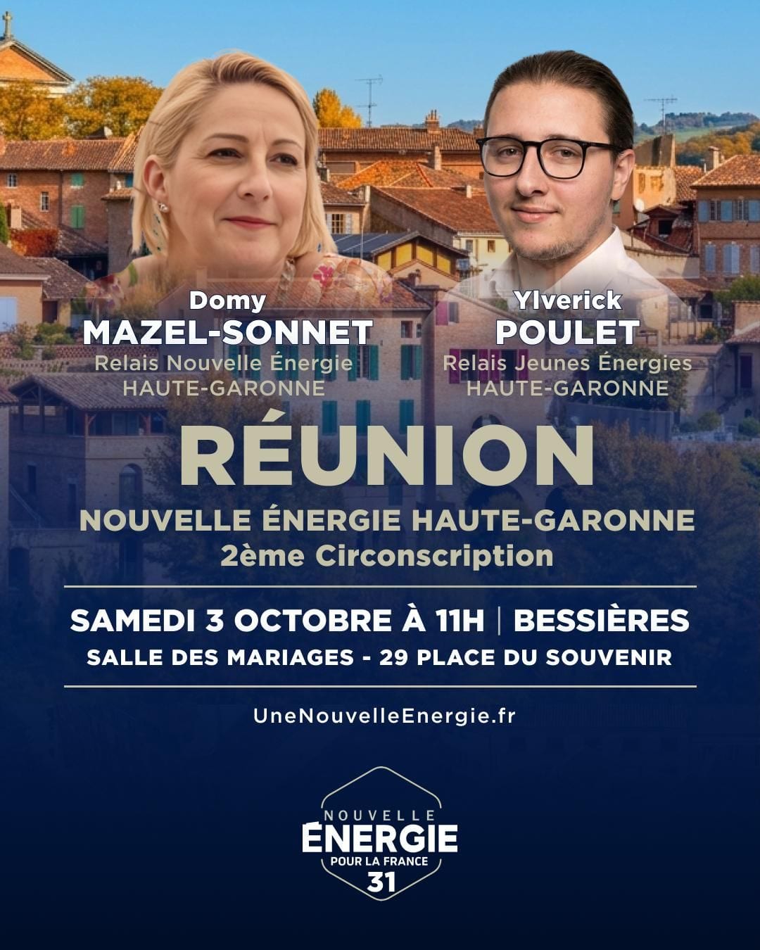 Illustration de l’événement : RÉUNION PUBLIQUE NOUVELLE ÉNERGIE HAUTE-GARONNE 2EME CIRCONSCRIPTION