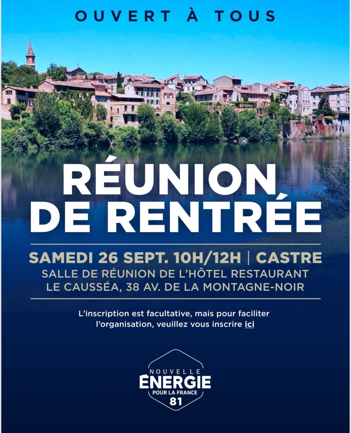 Illustration de l’événement : RÉUNION DE RENTRÉE CASTRE