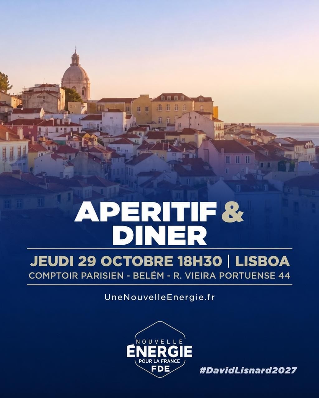 Illustration de l’événement : APÉRITIF & DINER NOUVELLE ÉNERGIE PORTUGAL