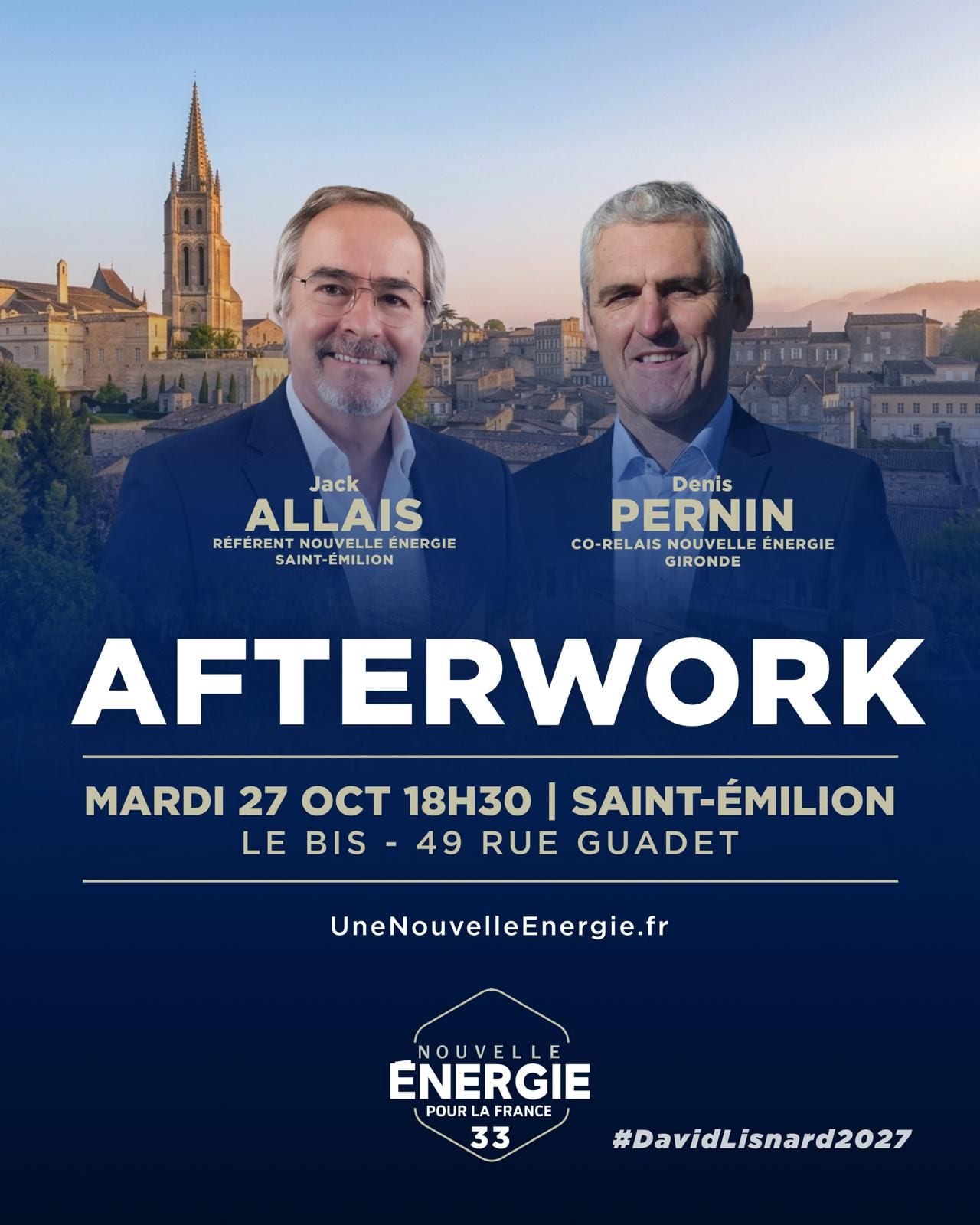 Illustration de l’événement : AFTERWORK NOUVELLE ÉNERGIE SAINT-ÉMILION