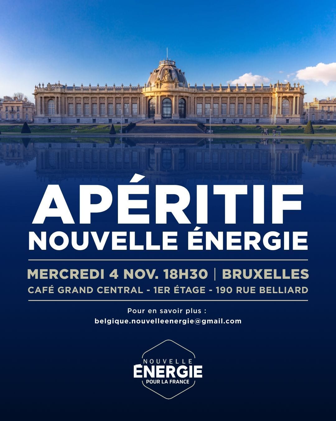 Illustration de l’événement : APÉRITIF NOUVELLE ÉNERGIE BRUXELLES 
