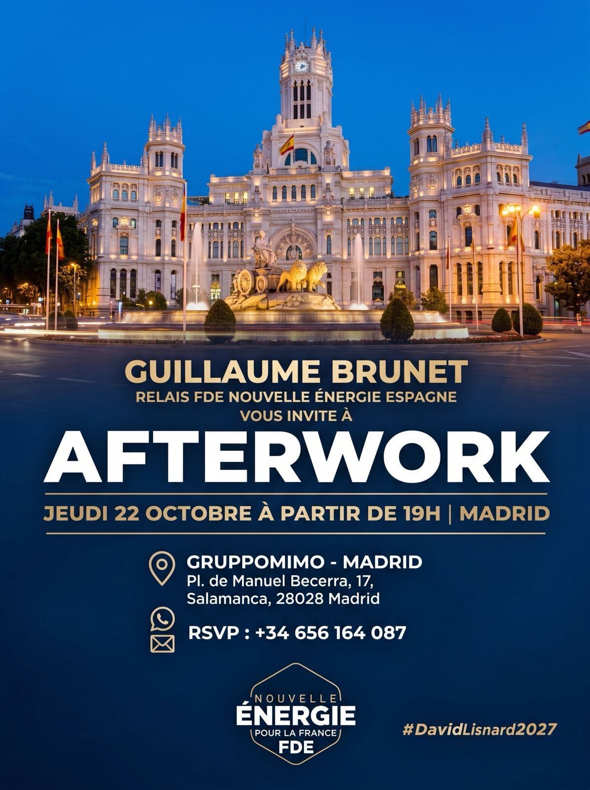 Illustration de l’événement : AFTERWORK NOUVELLE ÉNERGIE MADRID