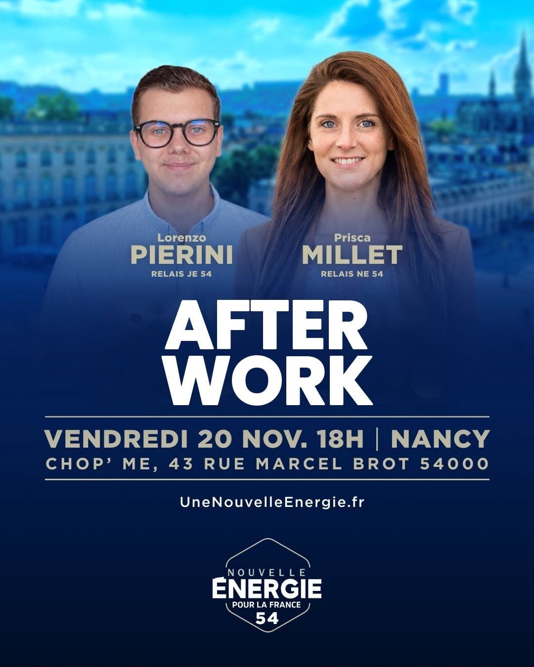 Illustration de l’événement : AFTERWORK NOUVELLE ÉNERGIE MEURTHE-ET-MOSELLE : NANCY