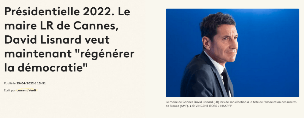 David Lisnard veut maintenant "régénérer la démocratie" — illustration 1