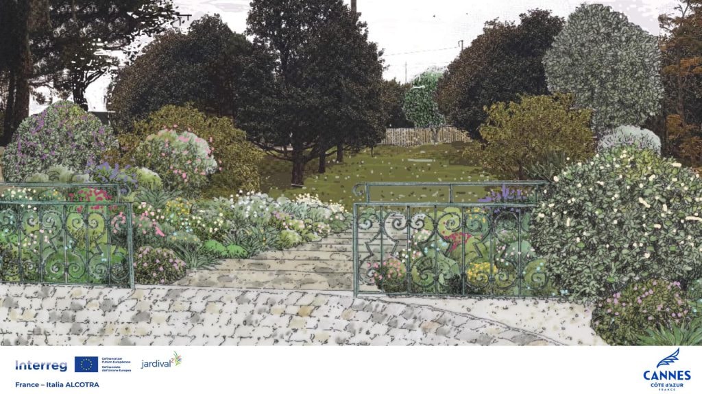 David Lisnard lance les travaux d'embellissement du jardin public Marthe Villalonga, baptisé en hommage à l'actrice cannoise — illustration 1