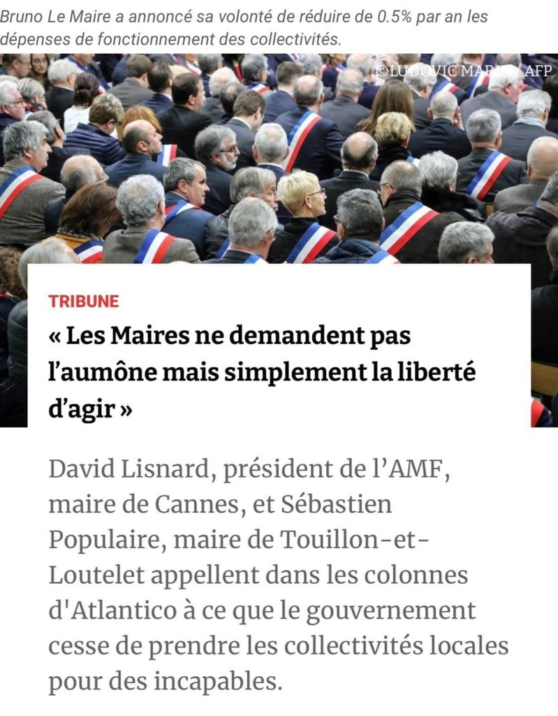 « Les Maires ne demandent pas l’aumône mais simplement la liberté d’agir » — illustration 1