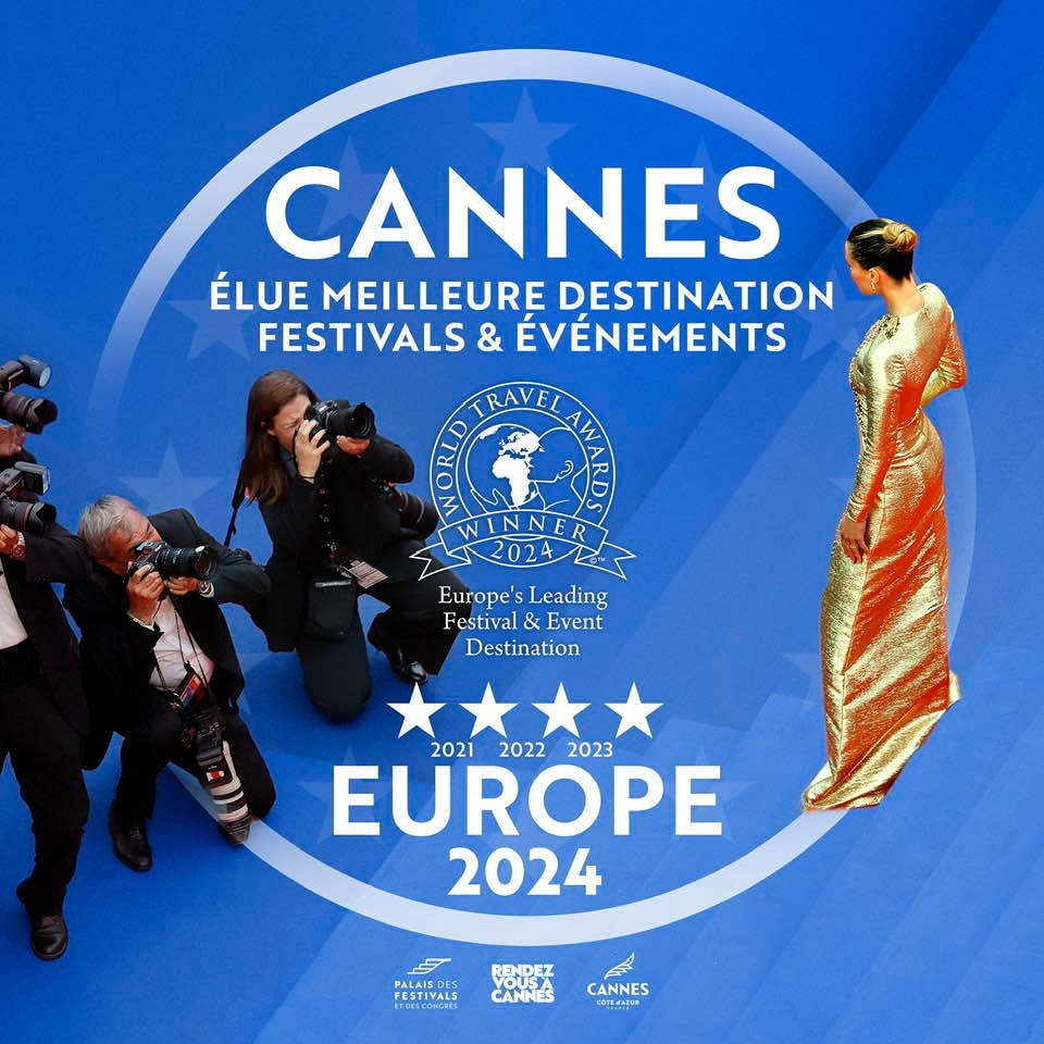 Cannes, double championne du monde en titre, remporte un 4ème titre européen consécutif aux World Travel Awards, les Oscars du tourisme — illustration 1