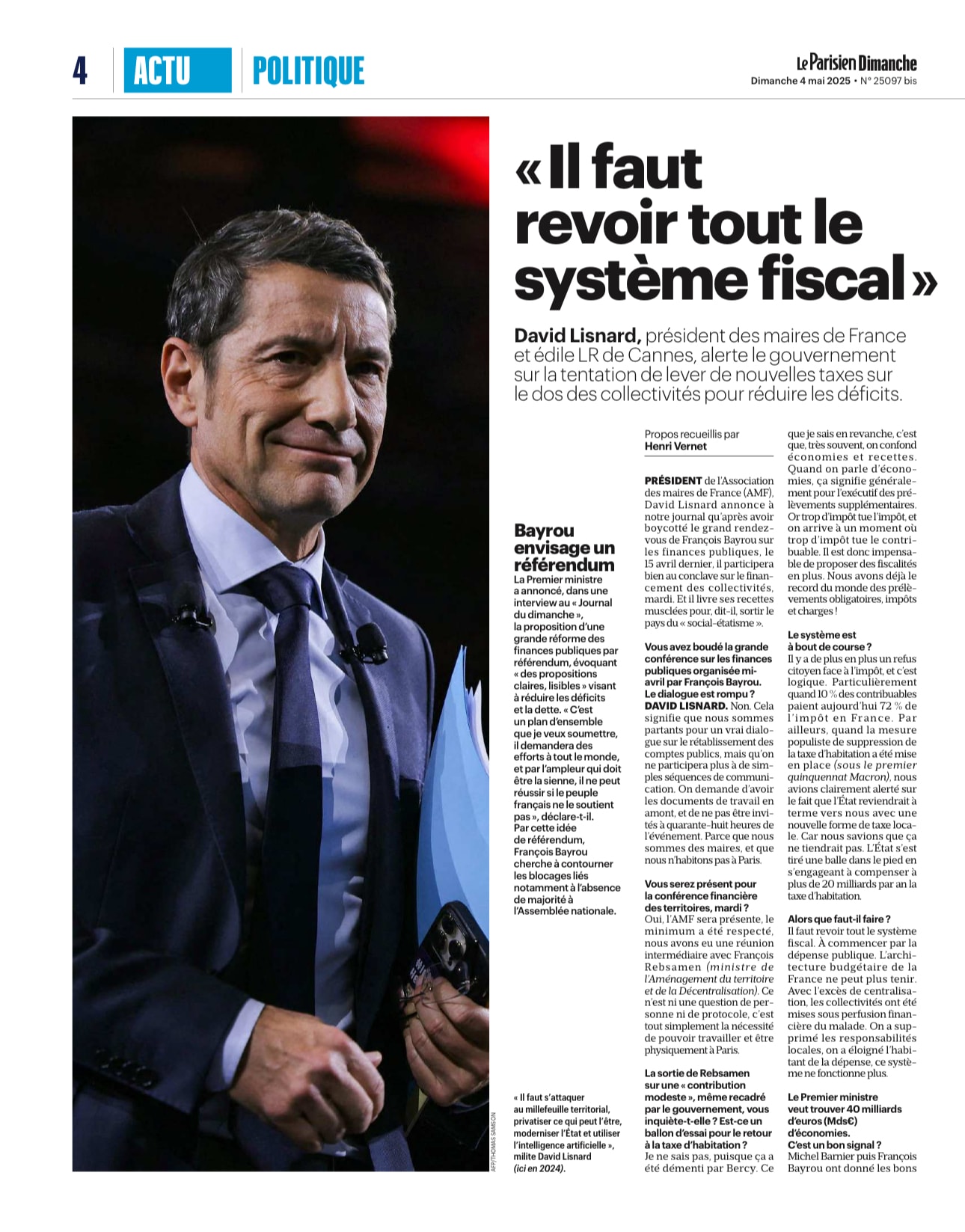 David Lisnard : « On arrive à un moment où trop d’impôt tue le contribuable » — illustration 1
