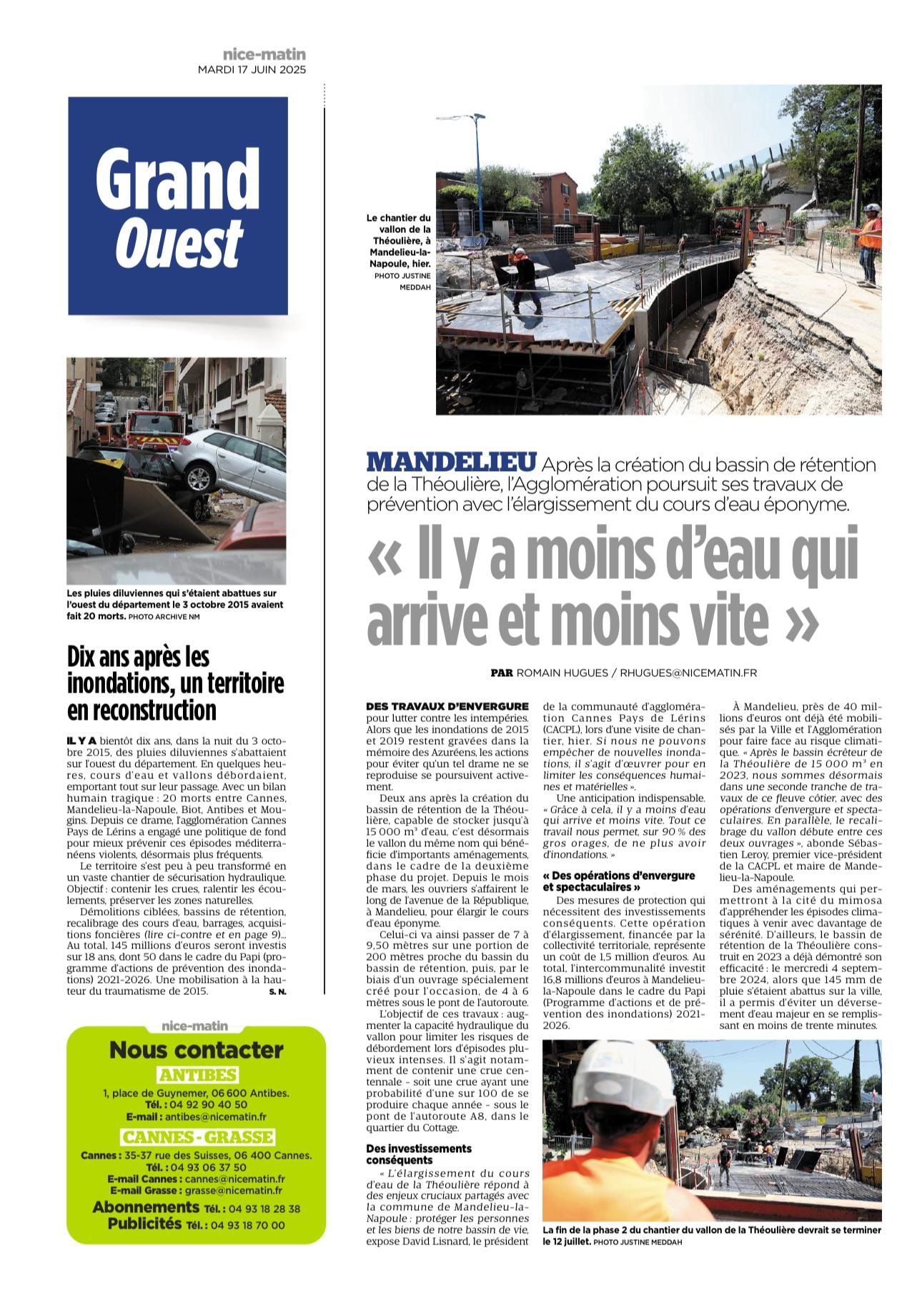 Inondations : des travaux majeurs pour protéger durablement le bassin cannois — illustration 1