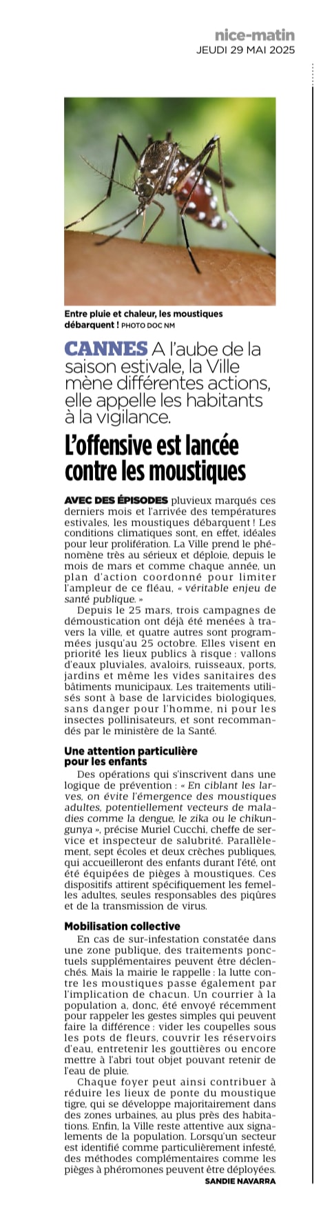 À Cannes, l’offensive est lancée contre les moustiques — illustration 1