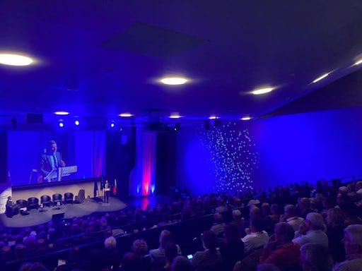 David Lisnard auprès des maires de la Mayenne pour l'Assemblée Générale de l'AMF 53