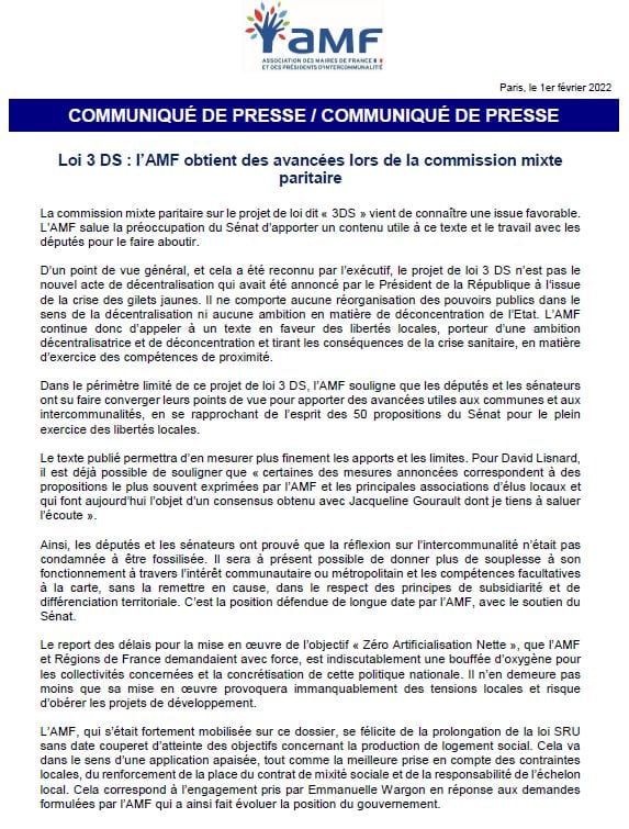 Loi 3DS : L'AMF obtient des avancées