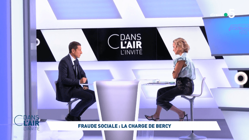 David Lisnard était l'invité de l'émission C dans l'air, présentée par Caroline Roux