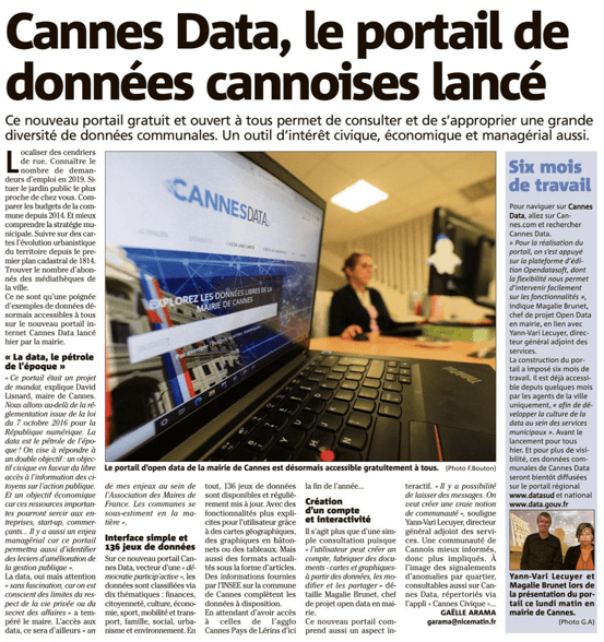 Cannes Data, le portail de données cannoises lancé