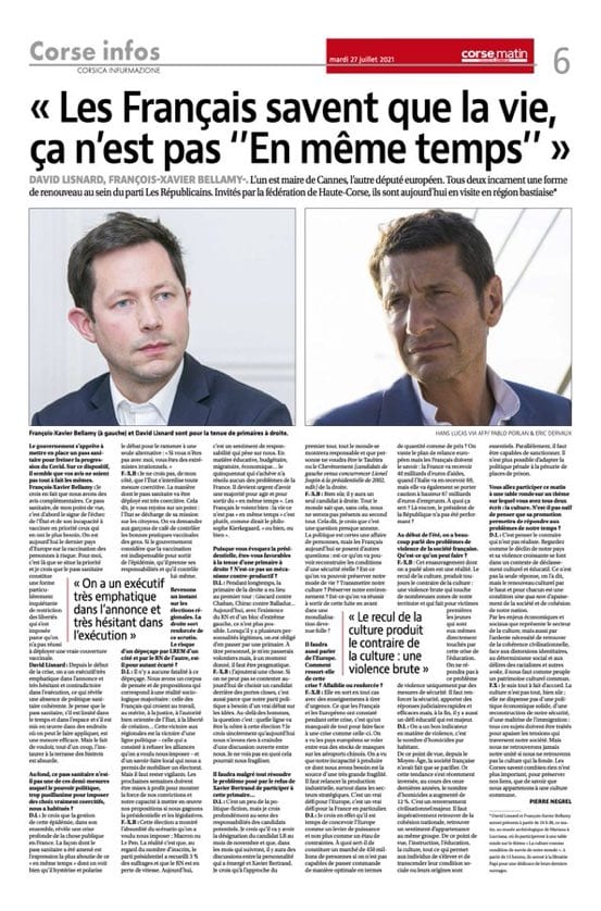Les Français savent que la vie ça n'est pas "En même temps"