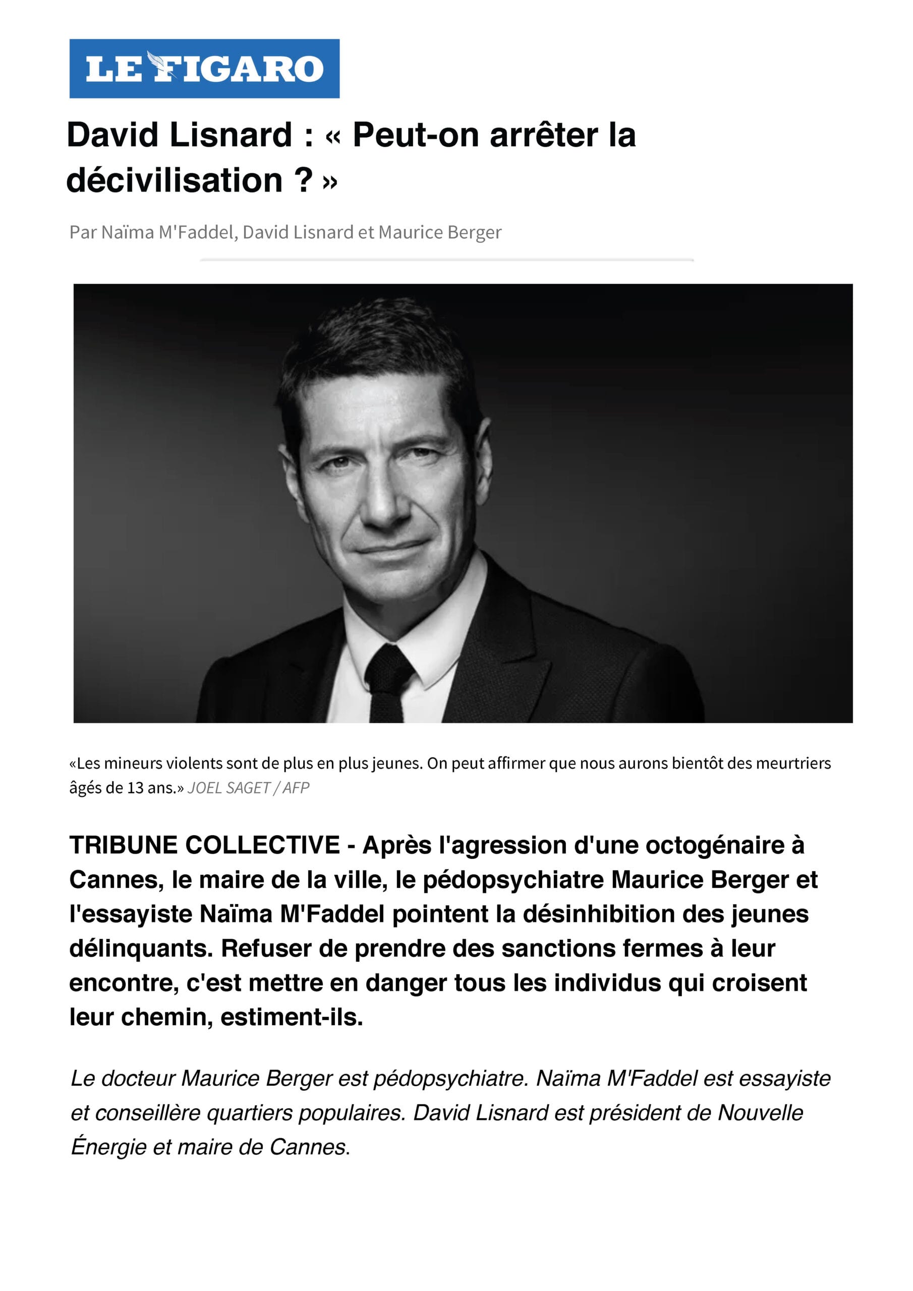 « Peut-on arrêter la décivilisation? »