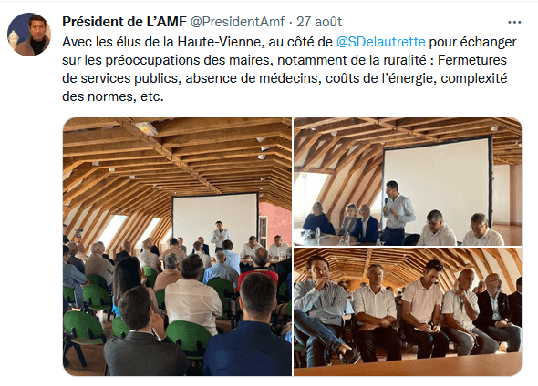 AMF : David Lisnard avec les élus de Haute-Vienne