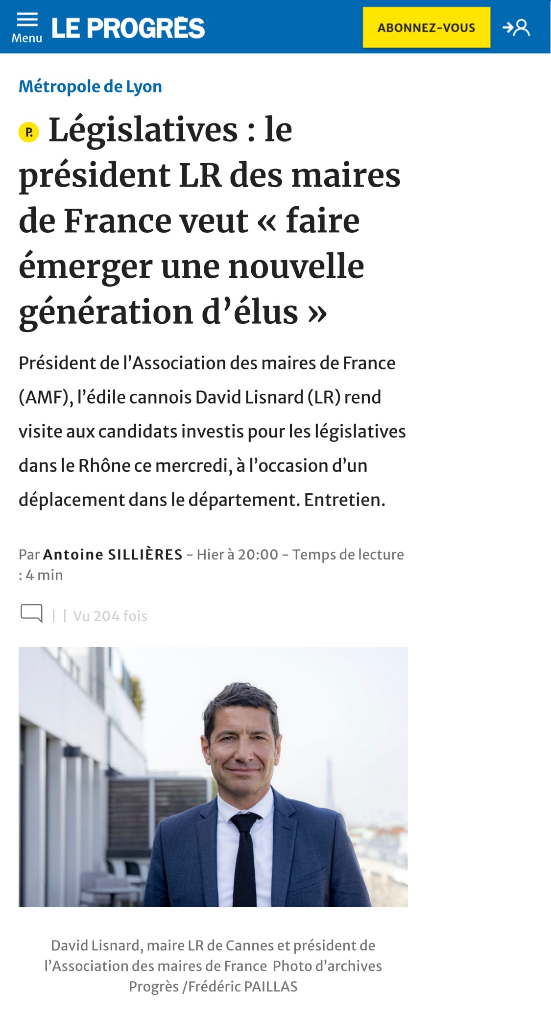 Le président des maires de France veut « faire émerger une nouvelle génération d’élus »