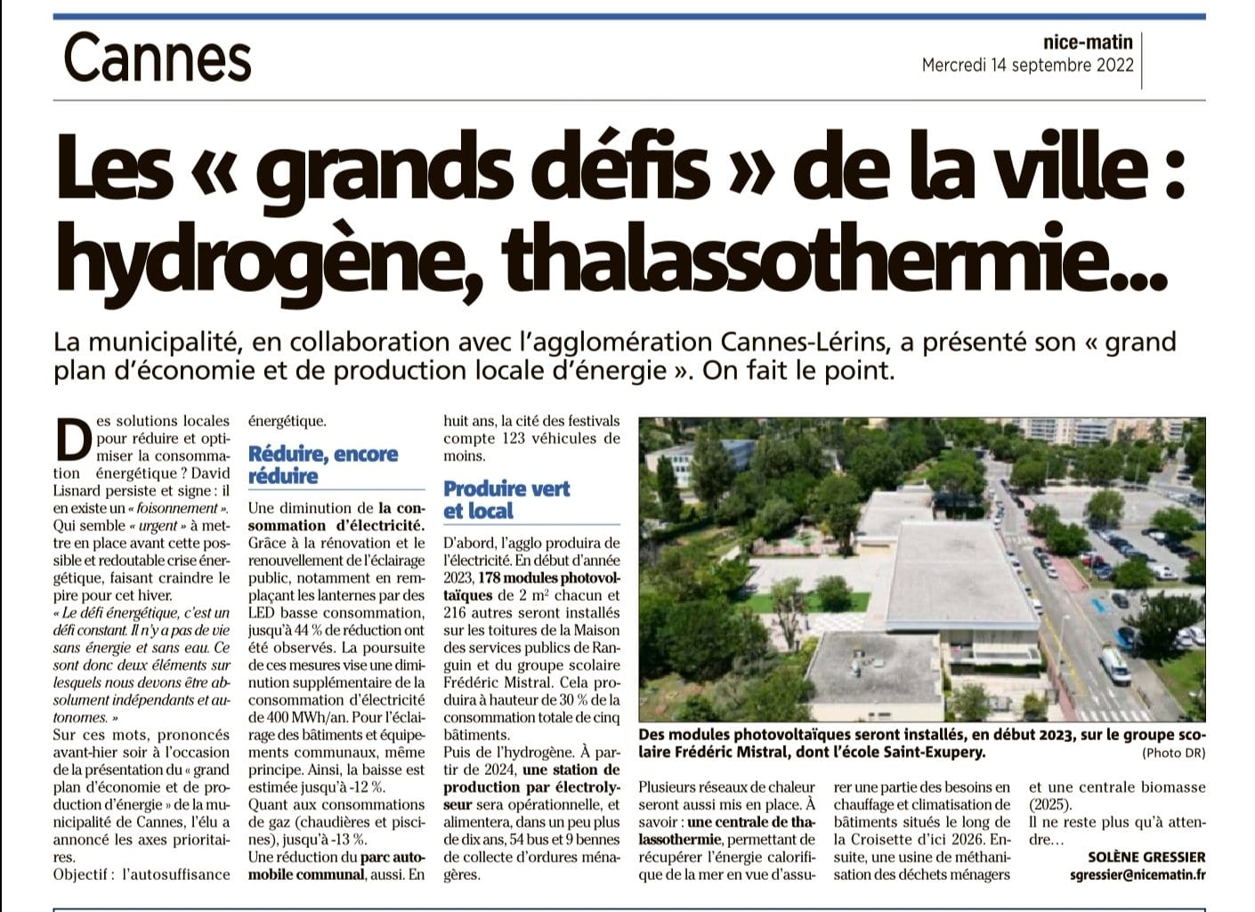Les grands défis de la ville : hydrogène, thalassothermie...