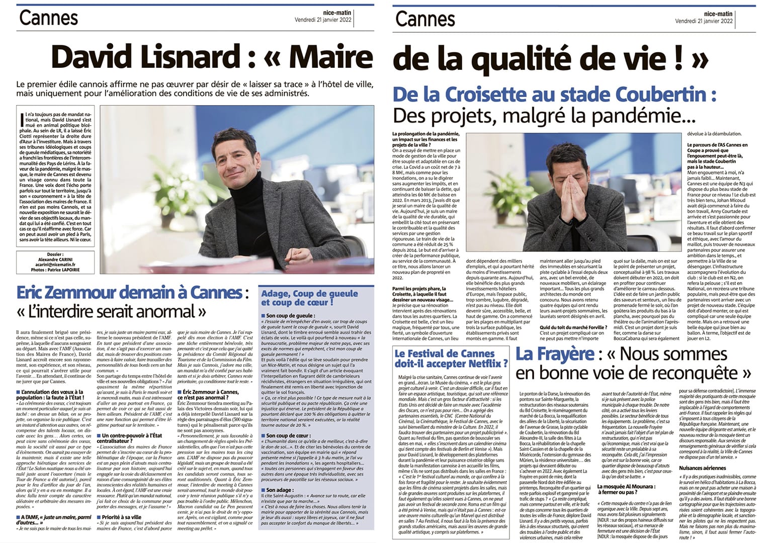 David Lisnard : " Maire de la qualité de vie ! "