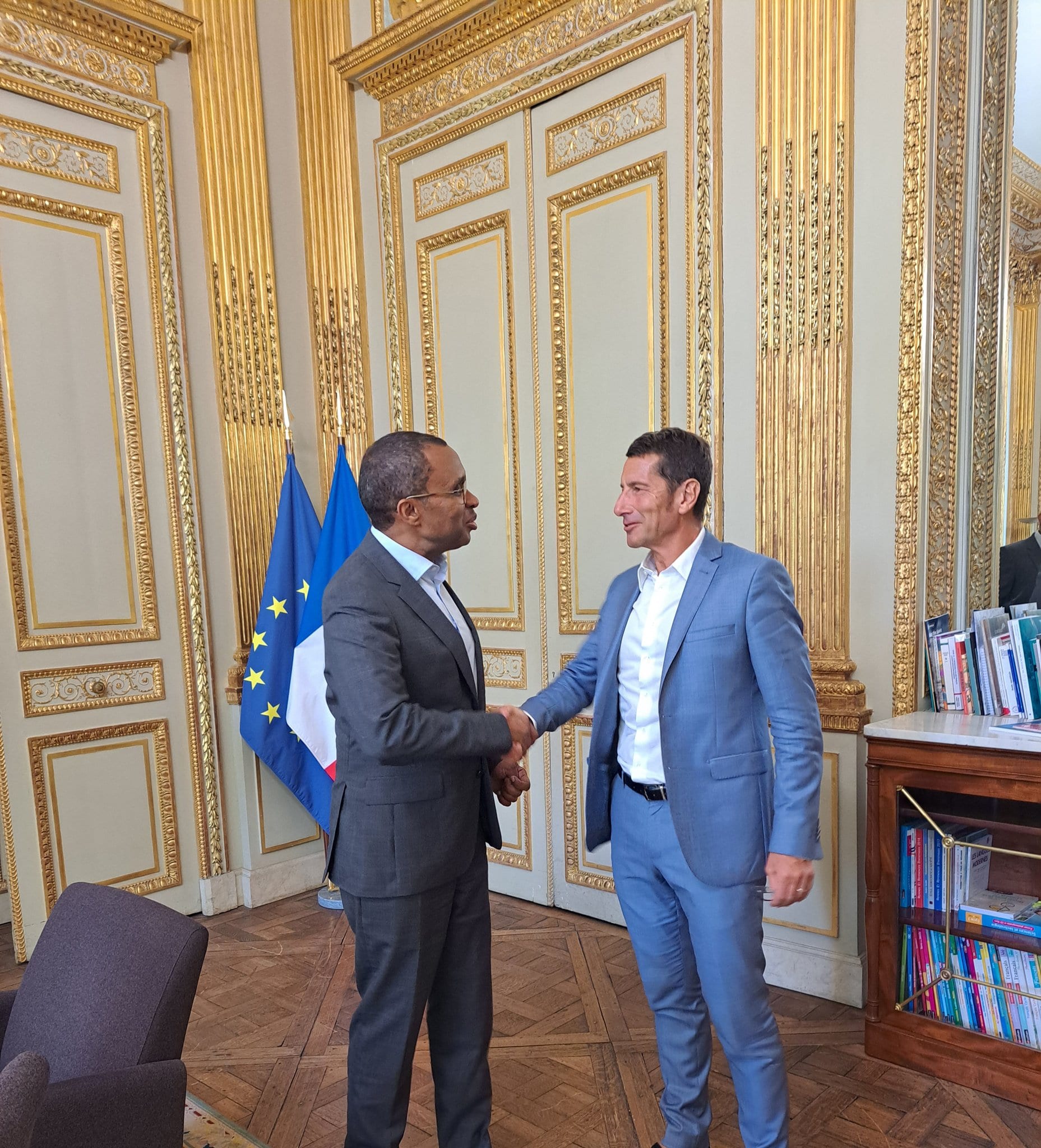 AMF : première réunion de travail entre Pap Ndiaye, ministre de l'Education Nationale, et David Lisnard