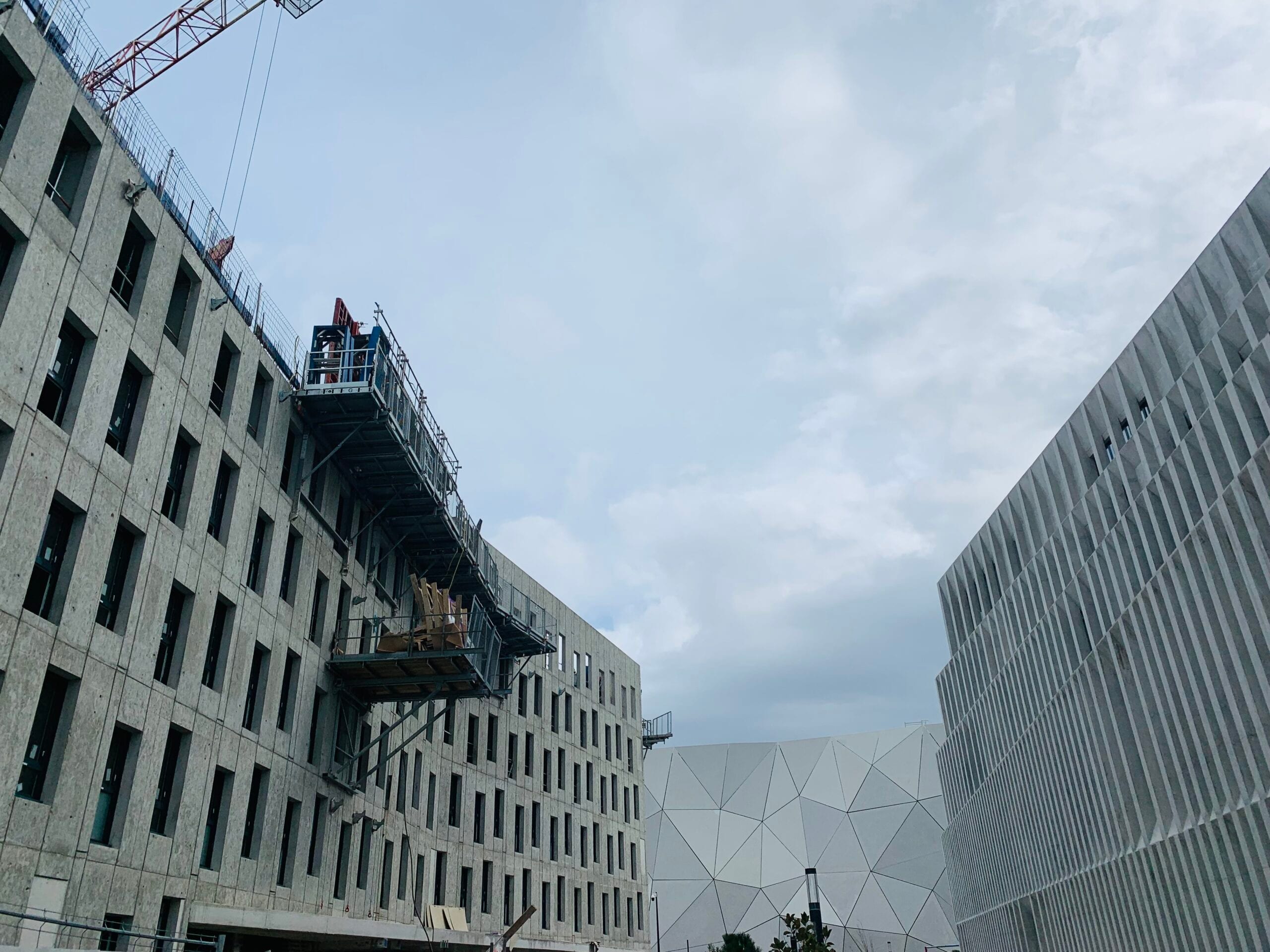 Visite de chantier de la future résidence universitaire de Bastide Rouge