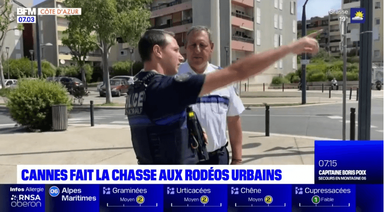 La Mairie de Cannes fait la chasse aux rodéos urbains