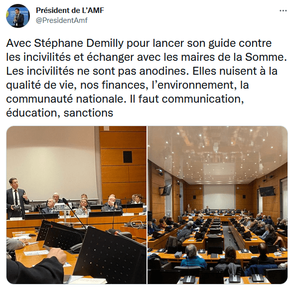 David Lisnard auprès des maires de la Somme