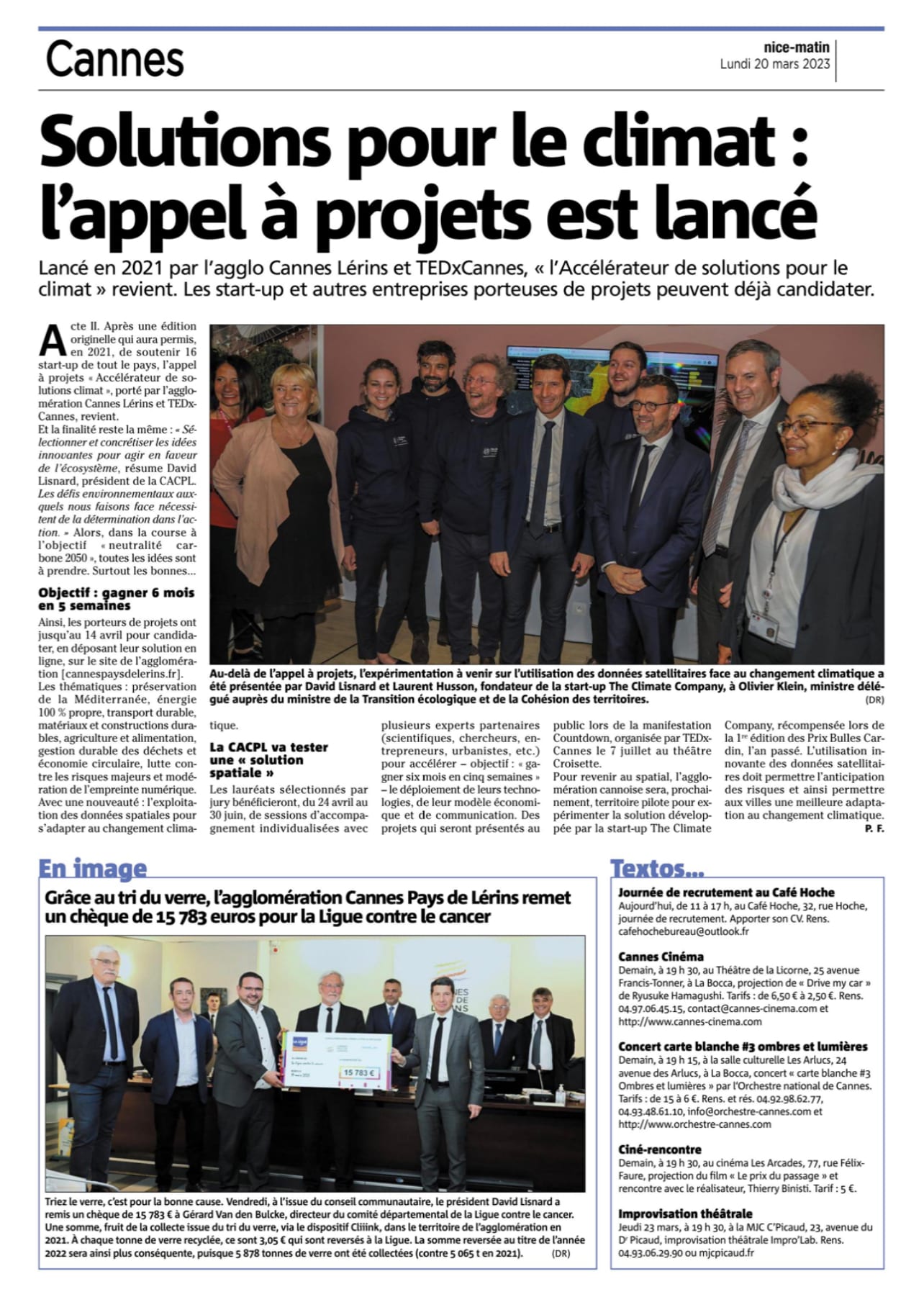 Solutions pour le climat : l'appel à projets est lancé