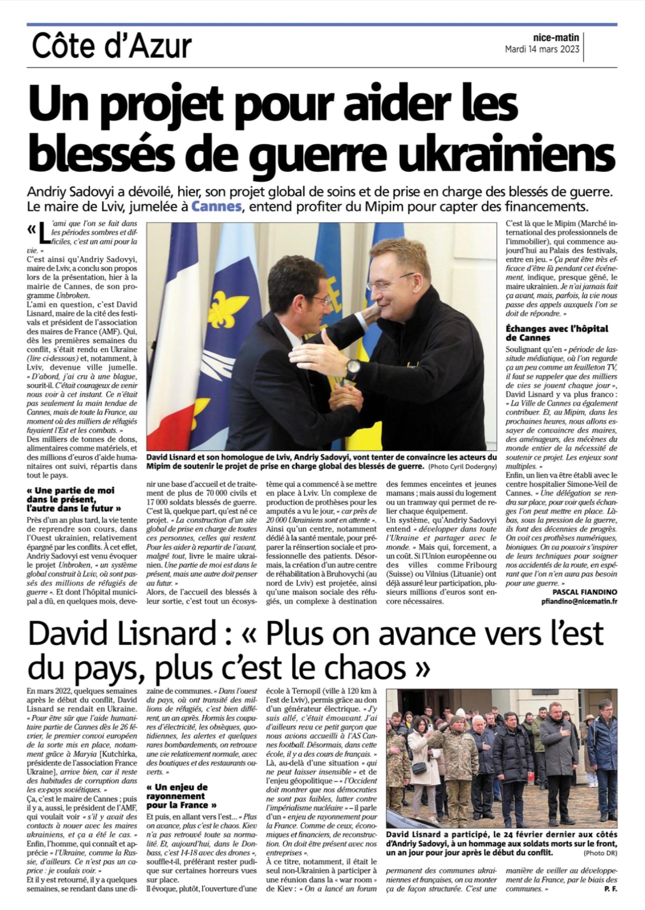 Unbroken : un projet pour aider les blessés de guerre ukrainiens