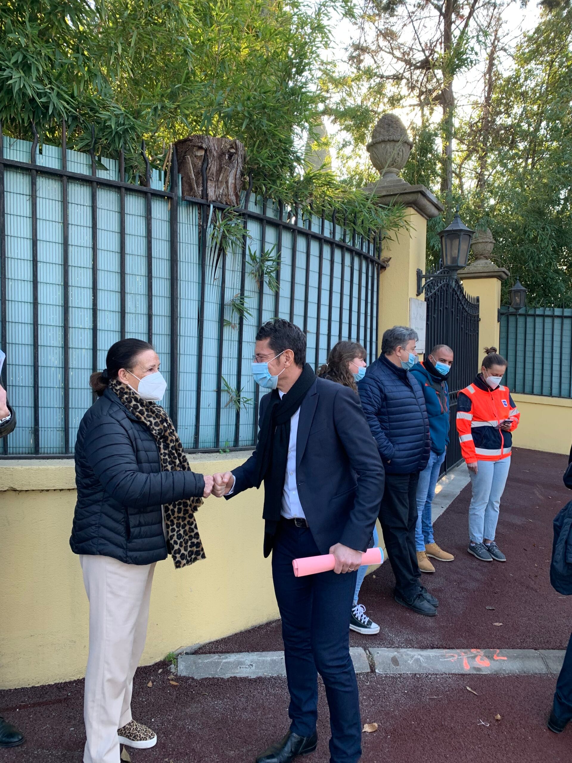 Visite de fin de chantier des travaux de l'avenue de Vallauris