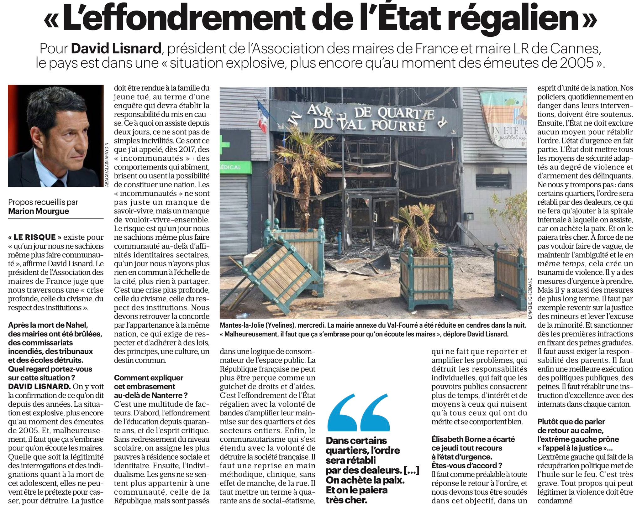 "L'effondrement de l'Etat régalien"
