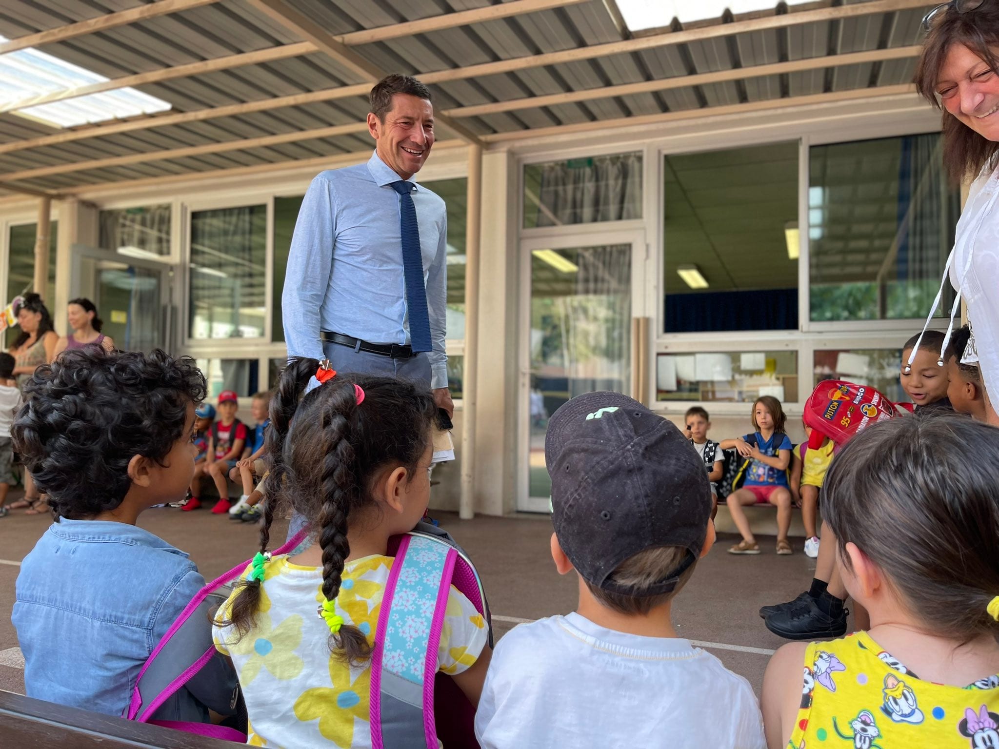 Comme tous les ans, David Lisnard s'est rendu dans une école cannoise pour la rentrée scolaire