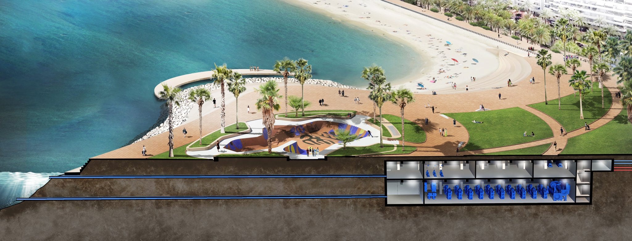 Thalassothermie : à Cannes, l'énergie de la mer sera récupérée pour alimenter les bâtiments de la Croisette en chaud et en froid