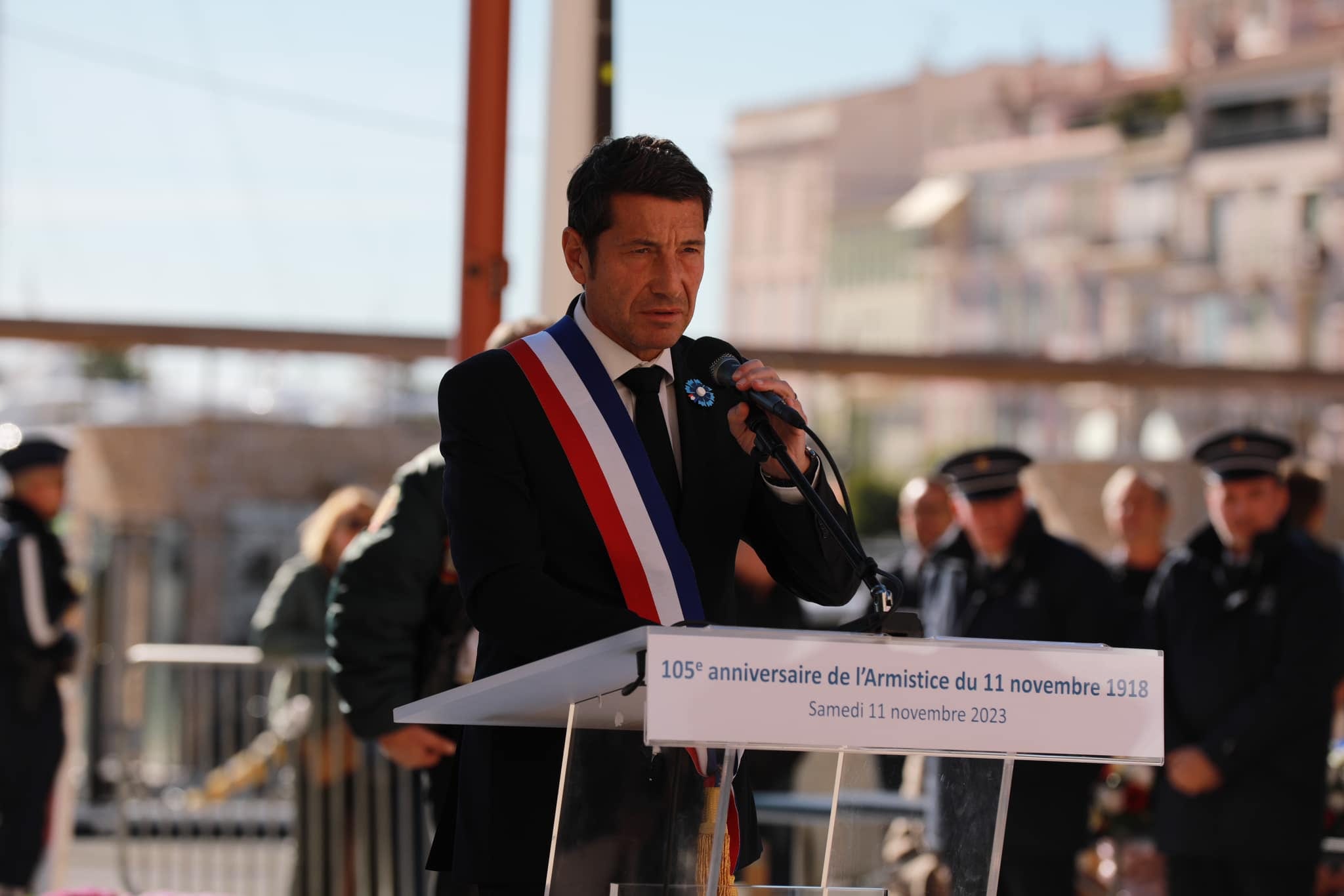 David Lisnard préside les cérémonies commémoratives du 105ème anniversaire de l'Armistice à Cannes