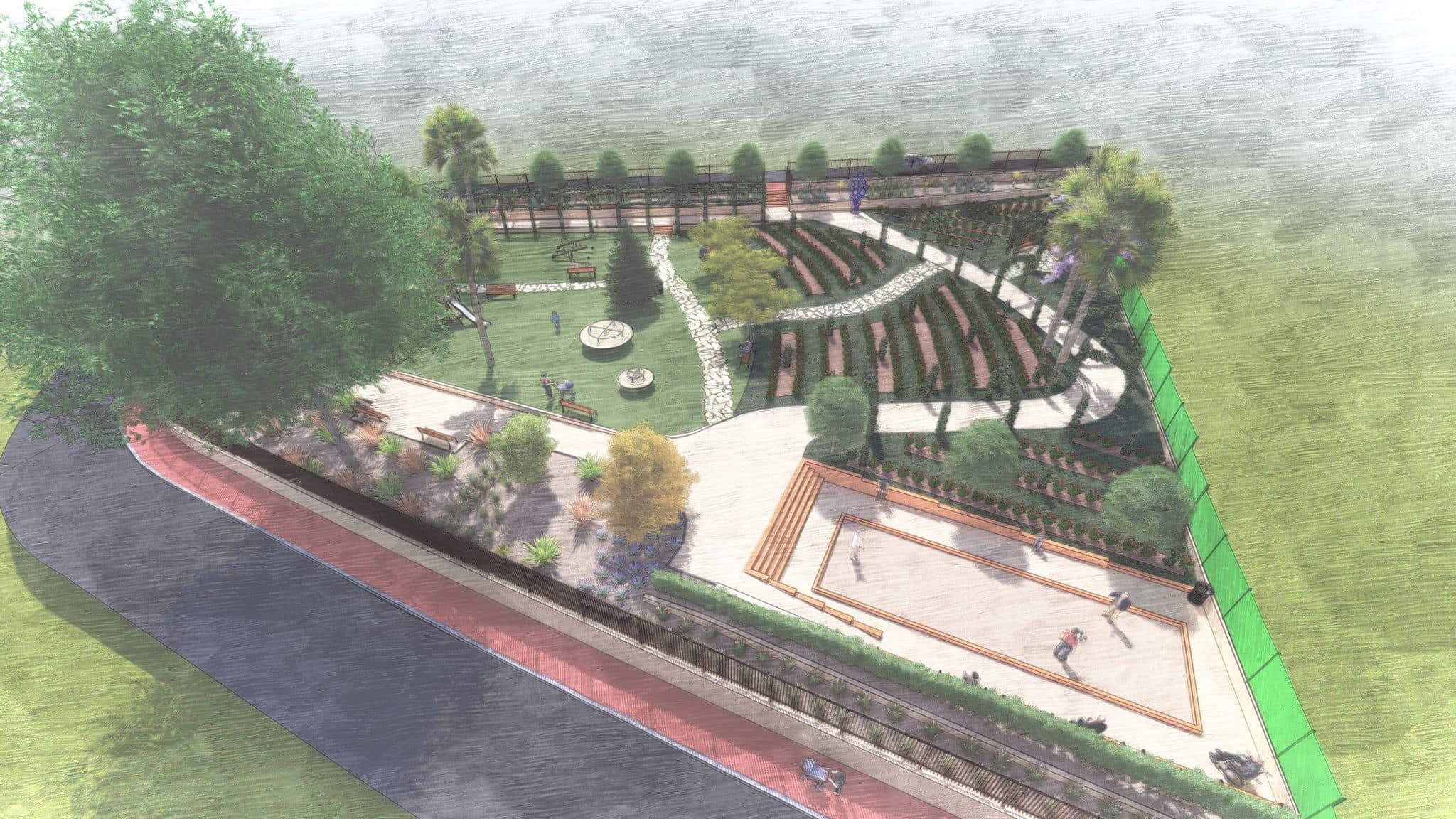 David Lisnard présente le jardin Campestra, le 11ème square créé par la Mairie de Cannes depuis 2014