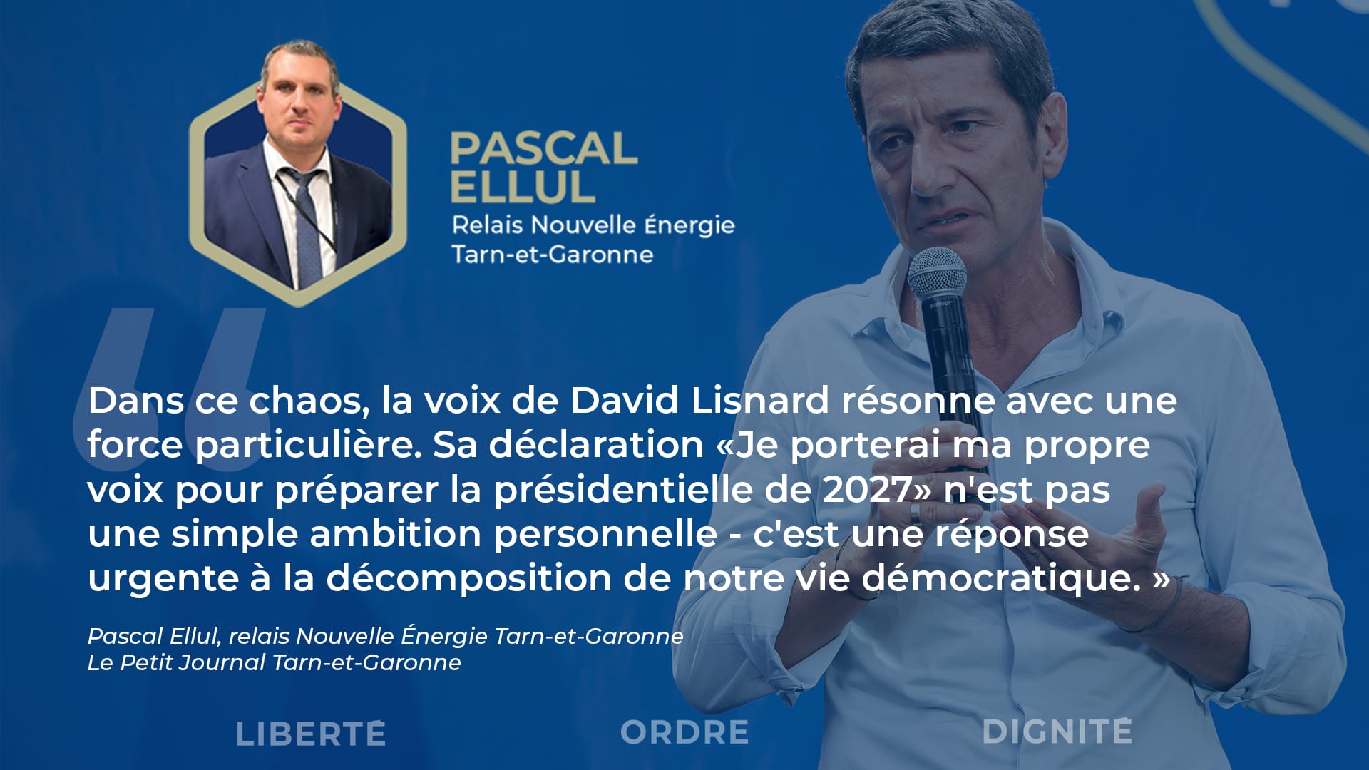 "Notre projet est radical : restaurer l'efficacité de l’État en le transformant de fond en comble"